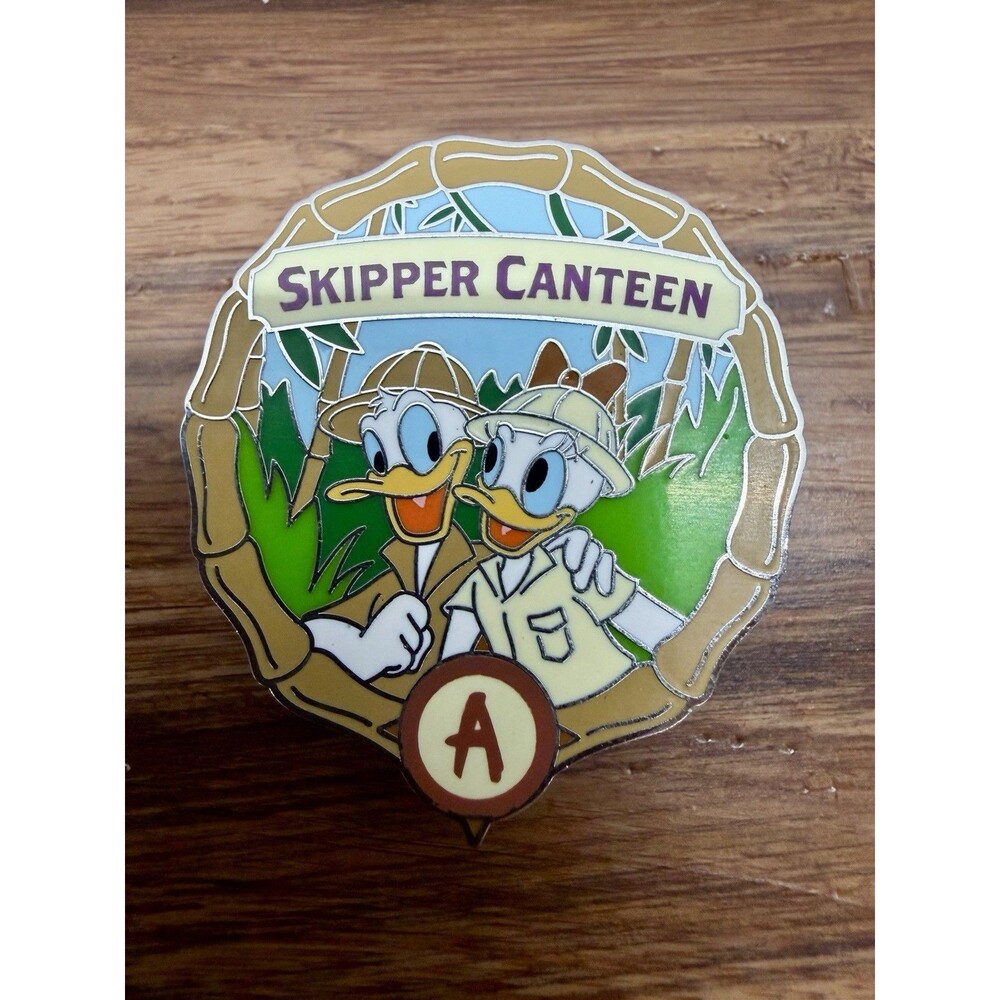 Disney Trading Pin 166024 Daisy Donald Duck Skipper Canteen Adventureland